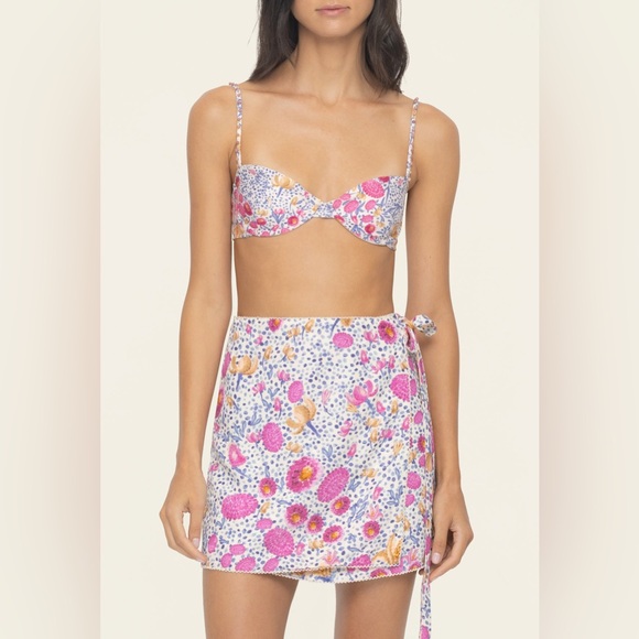 Agua by Agua Bendita Dresses & Skirts - AGUA by AGUA BENDITA Luna Capullo Wrap Mini Skirt Size M/L NEW